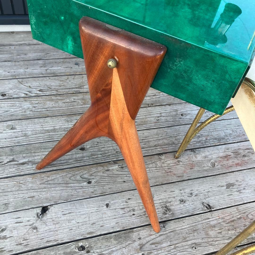 フランス家具 三面鏡 木製ドレッサー スツールセット 鏡台 引き出し収納 古家具