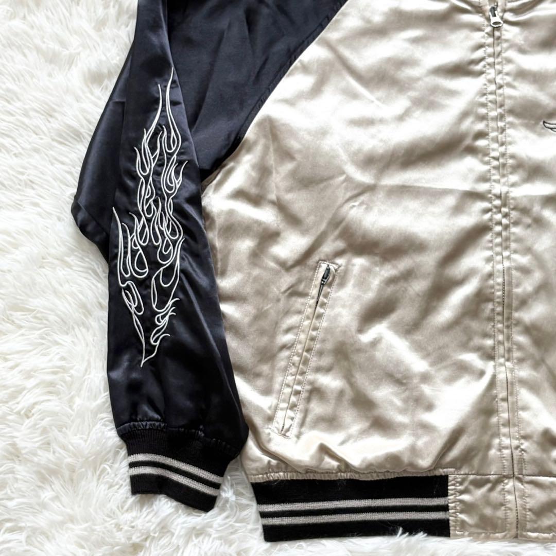 ハーレーダビッドソン ファイヤー ファイアーパターン スカジャン