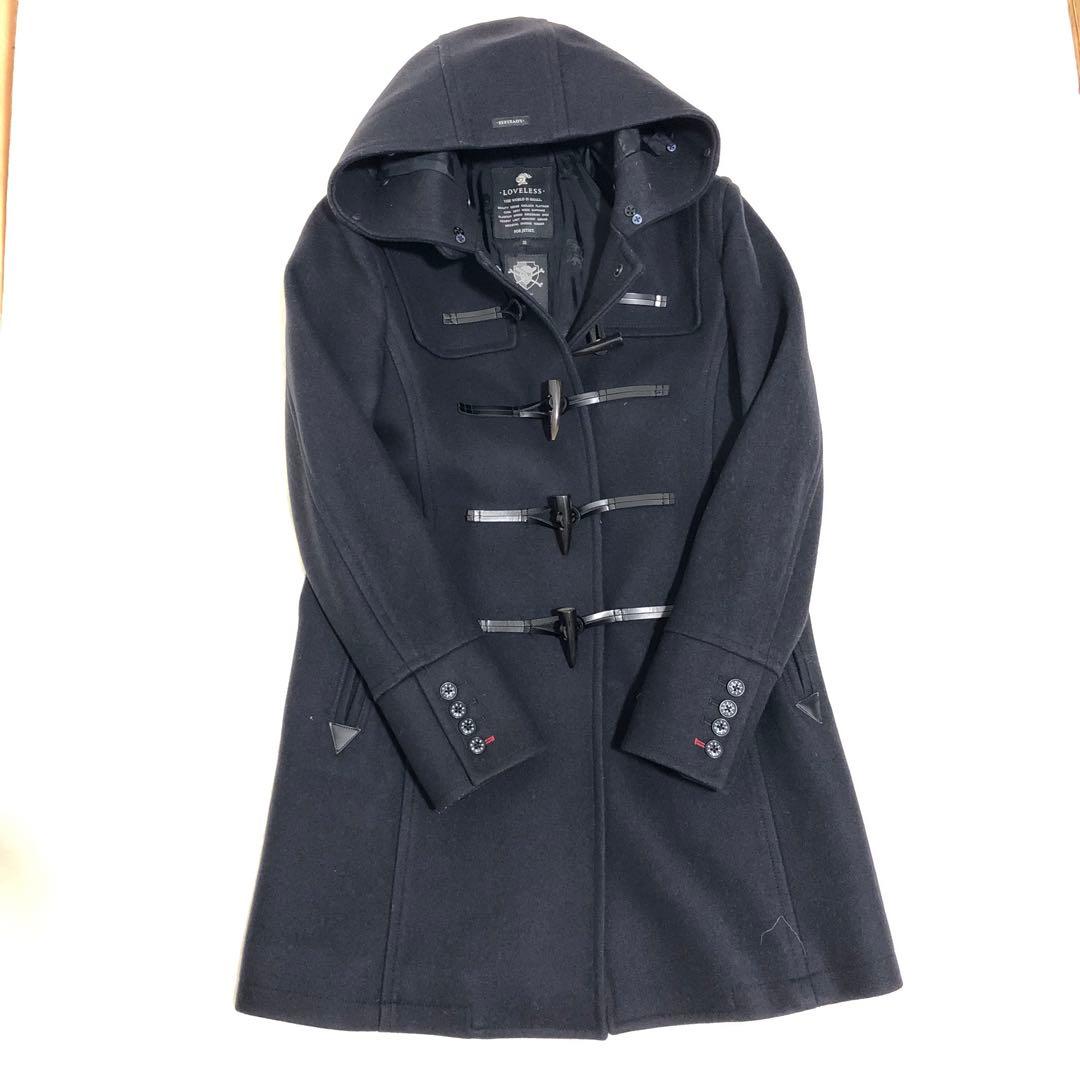 LOVELESS ダッフルコート Miliorイタリア製生地 カルガンラムファー