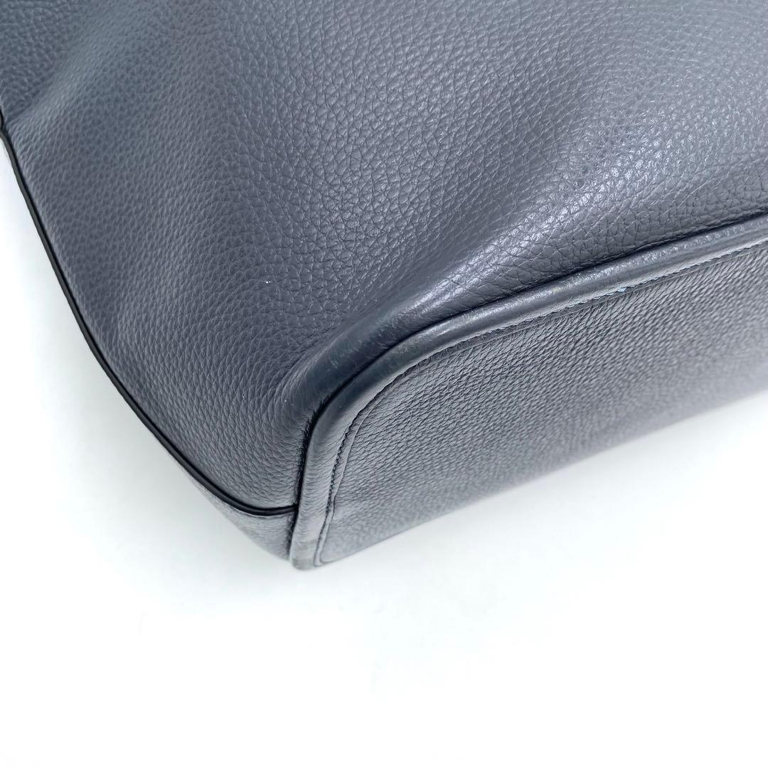 極美品✨COACH サリバン ビジネストート A4肩掛け レザー ネイビー