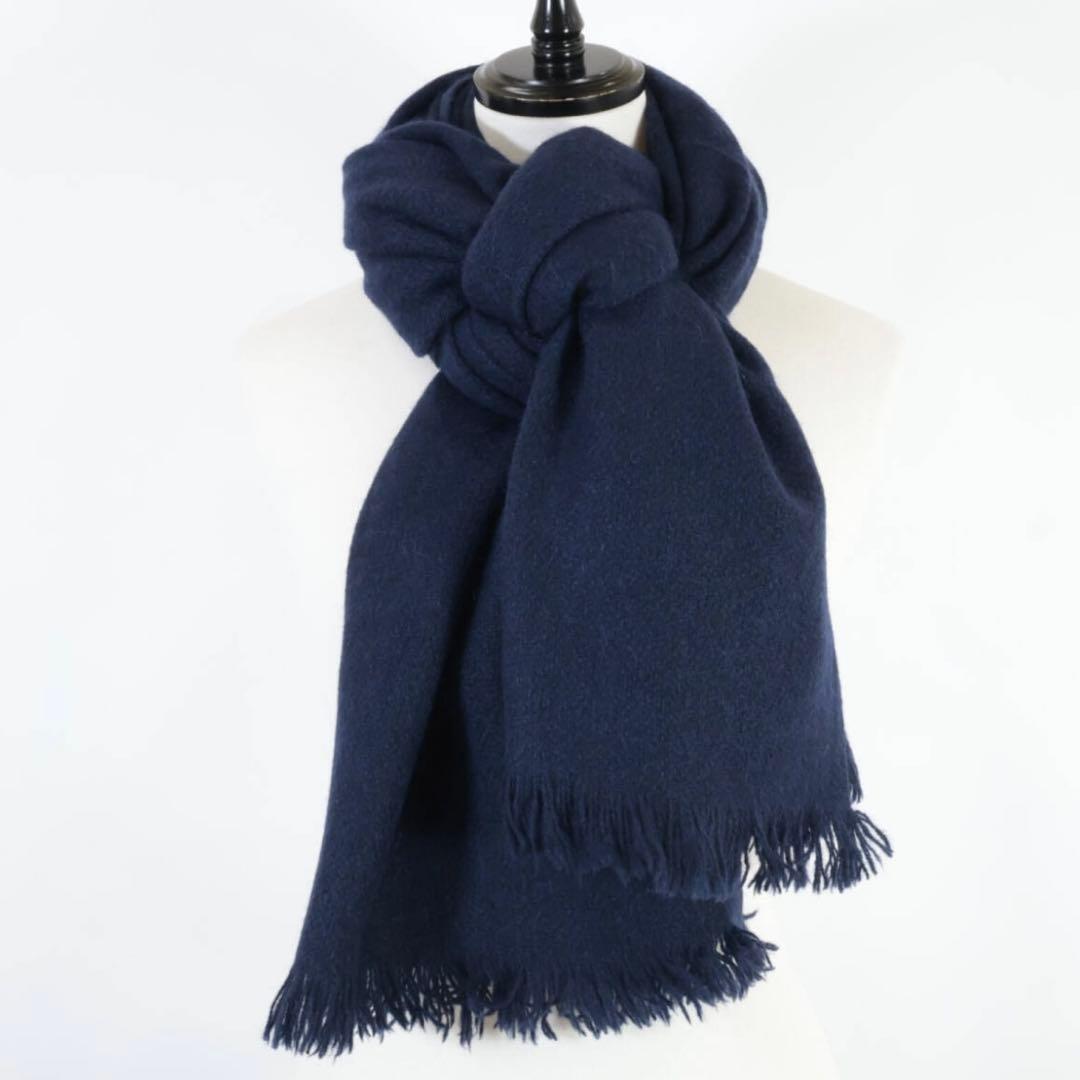 Norlha NOMAD SCARF ヤクウール 大判ストール ネイビー ノラ