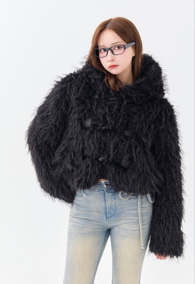 ジャケット・アウター andwang Petit fur duffle coat