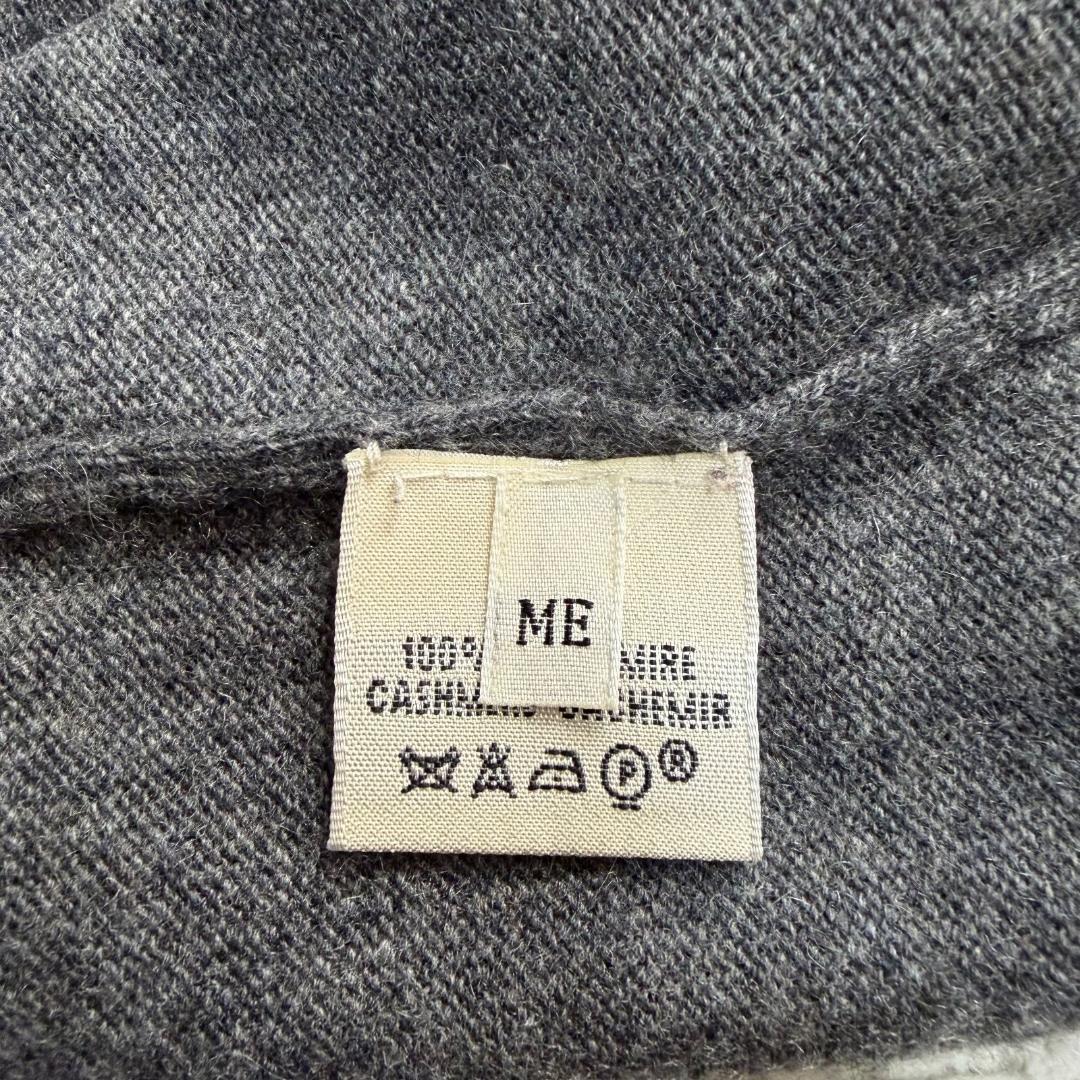 17000✨HERMES カシミヤ100% ノースリーブニット ブラウス グレー