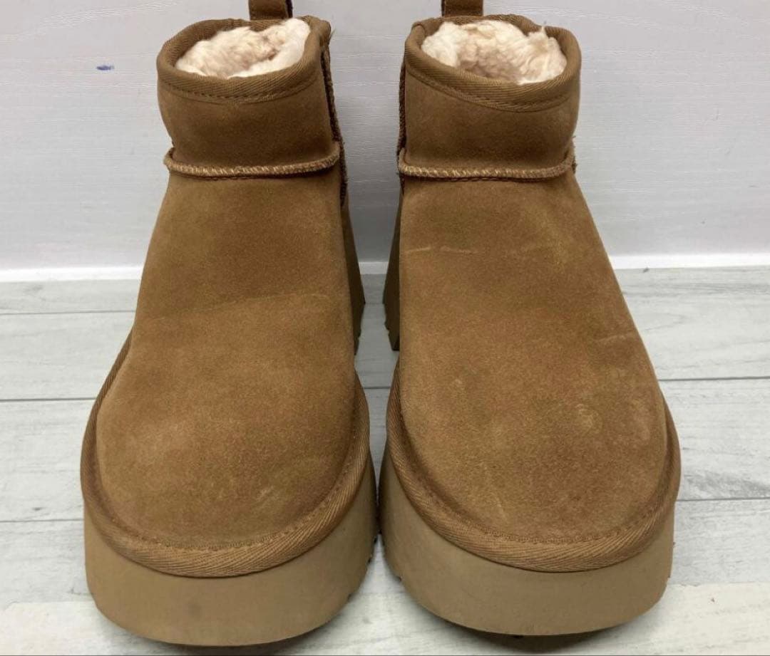 UGG クラシック ウルトラ ミニ 23cm チェスナット 厚底