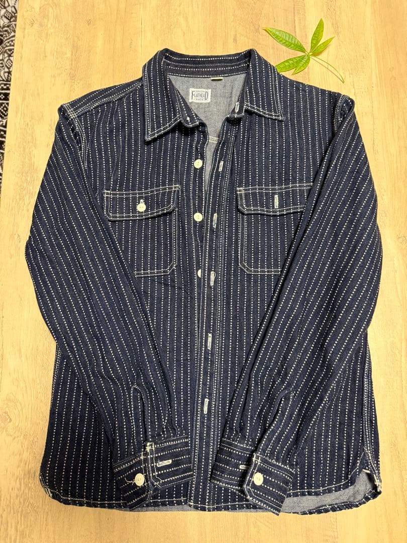 FLATHEAD ウォバッシュ デニムシャツ 7014Wサイズ42