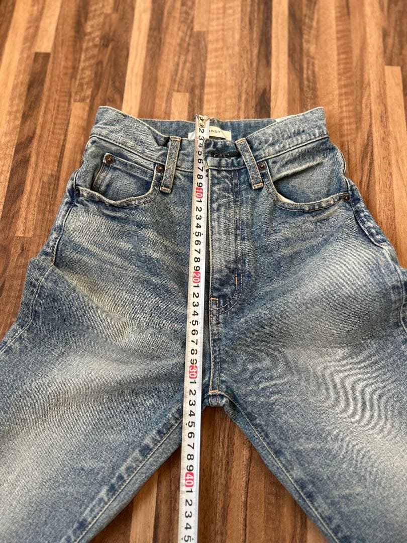 美品　MOUSSY MVS FLARE フレアデニム ライトブルー 23