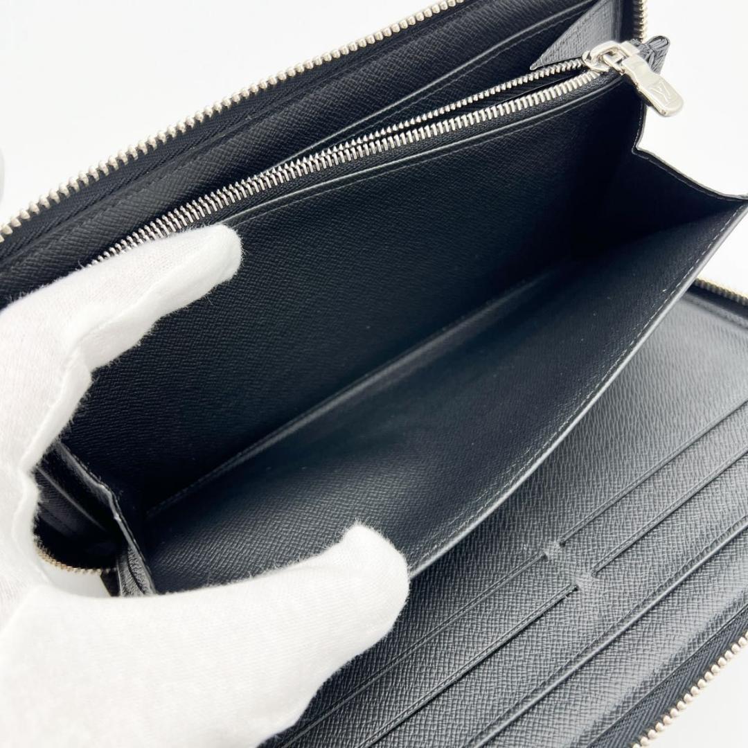 【美品・IC搭載】ヴィトン タイガ ジッピーオーガナイザー NM 黒 長財布