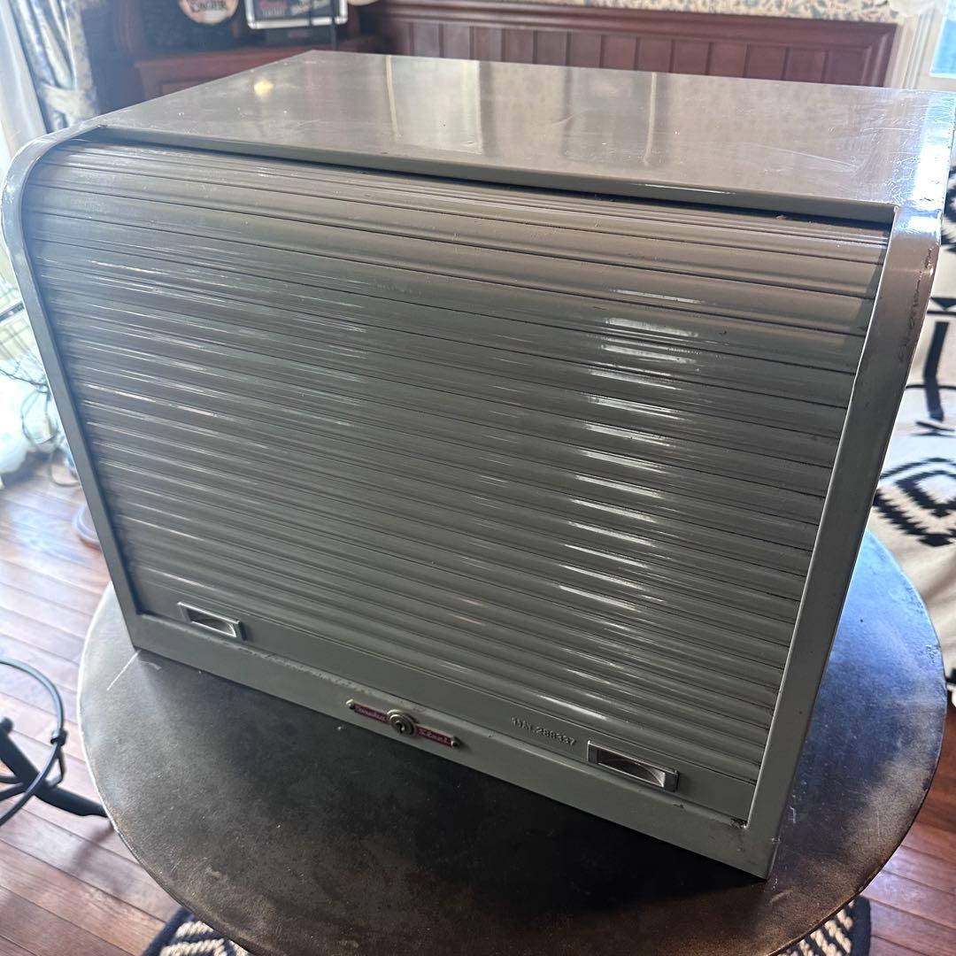 ビンテージ　スチール　シャッターケース　シャッタートレー　トレーキャビネット