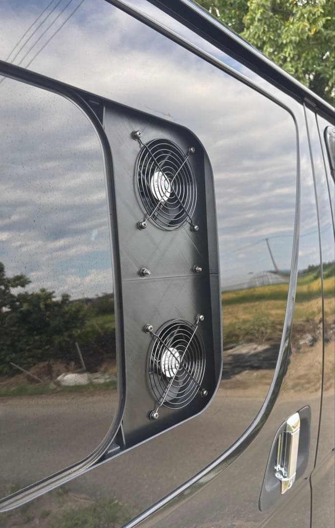 makakina　2連ファン　運転席側　ハイエース　換気扇