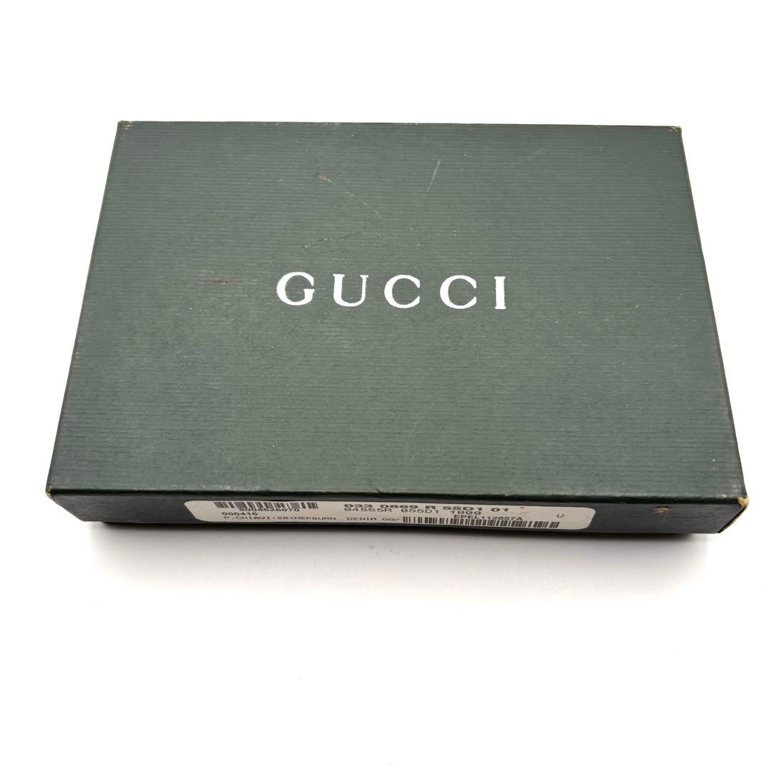 グッチ 3つ折り財布 バンブー GGキャンバス 長財布 レザー 箱
