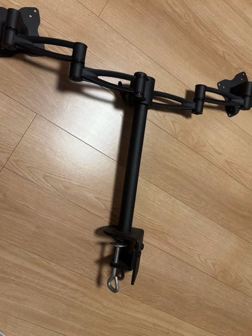 限定値下 デュアル モニターアーム ディスプレイアーム ブラック