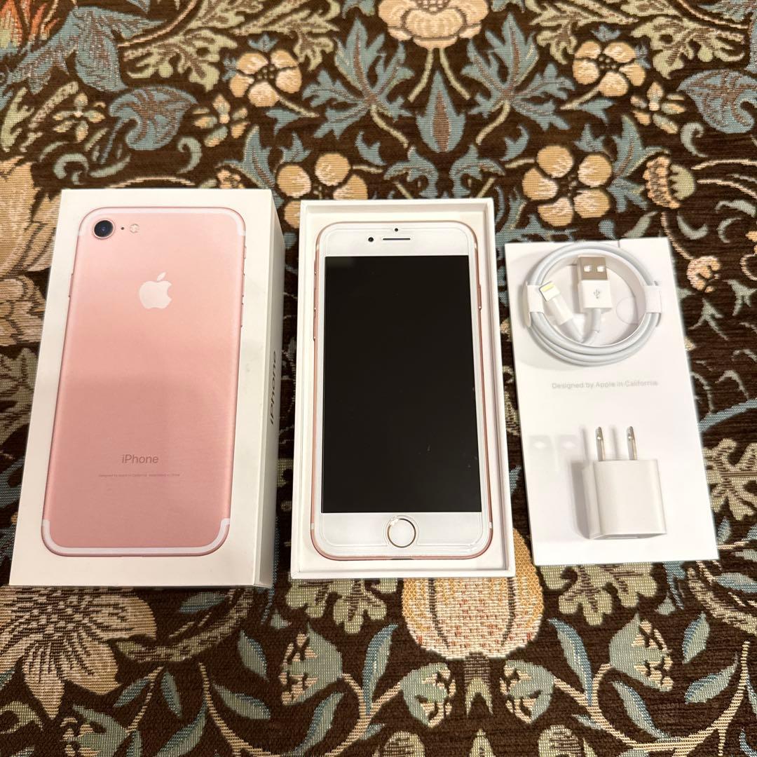Apple iPhone 7 ローズゴールド 32GB ＊箱付き、一部付属品あり
