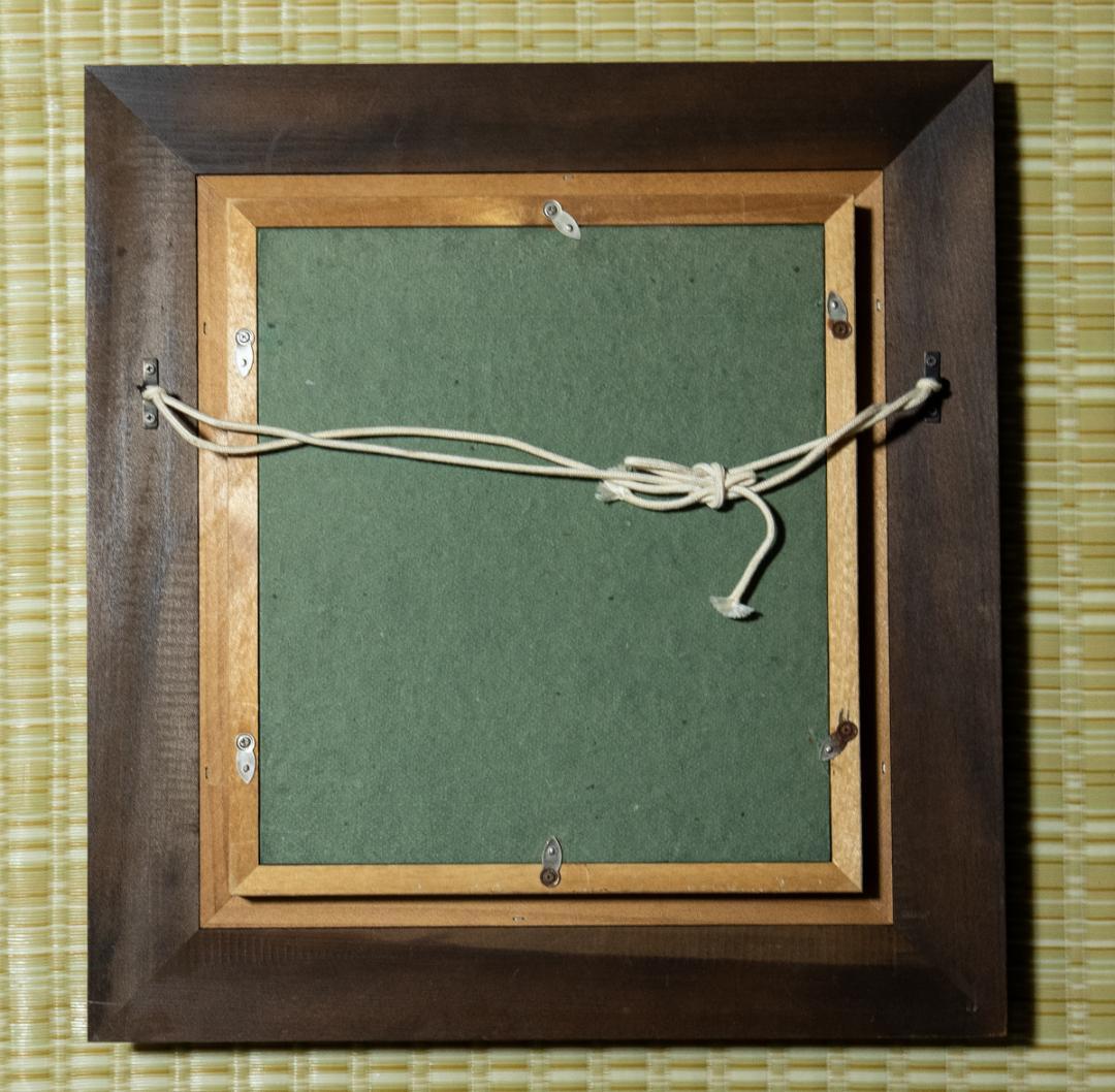 1428　三島由紀夫　「携佳人歩遅々」　色紙額　毛筆