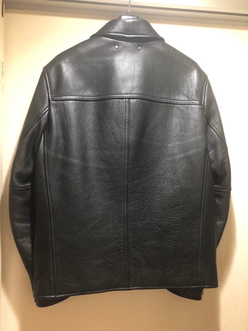 【美品】COACH　ジャケット牛革ブラックコーチ　シングXS S相当 国内正規品