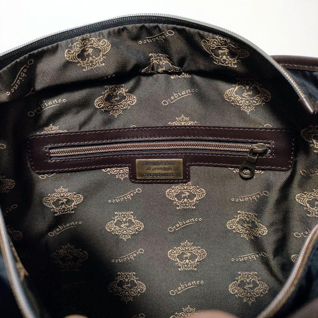 【極美品】orobianco ビジネス レザートートバッグ A4収容可