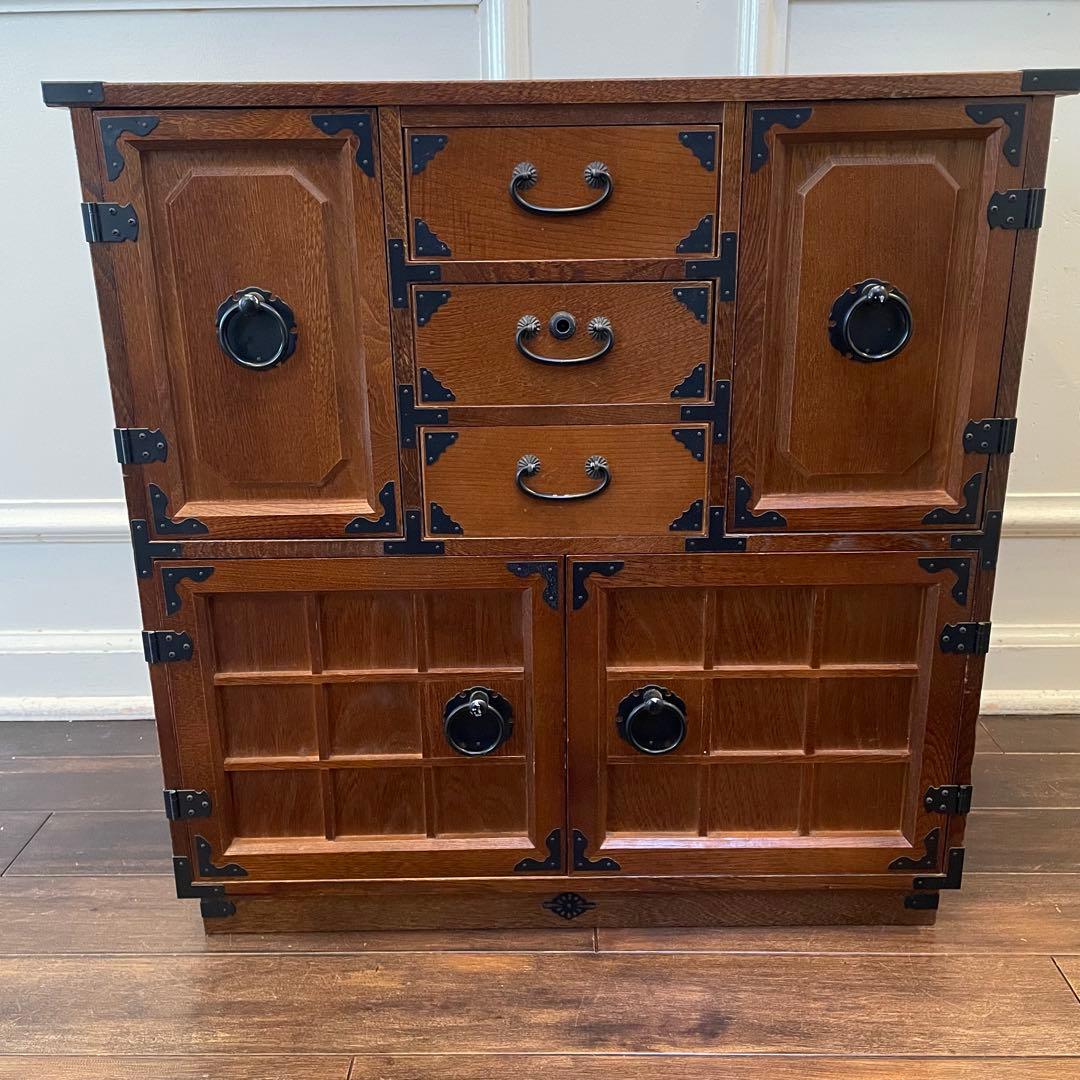 希少 箪笥 裁縫箱 木箱 からくり 隠し有り 古道具 和ダンス レトロ