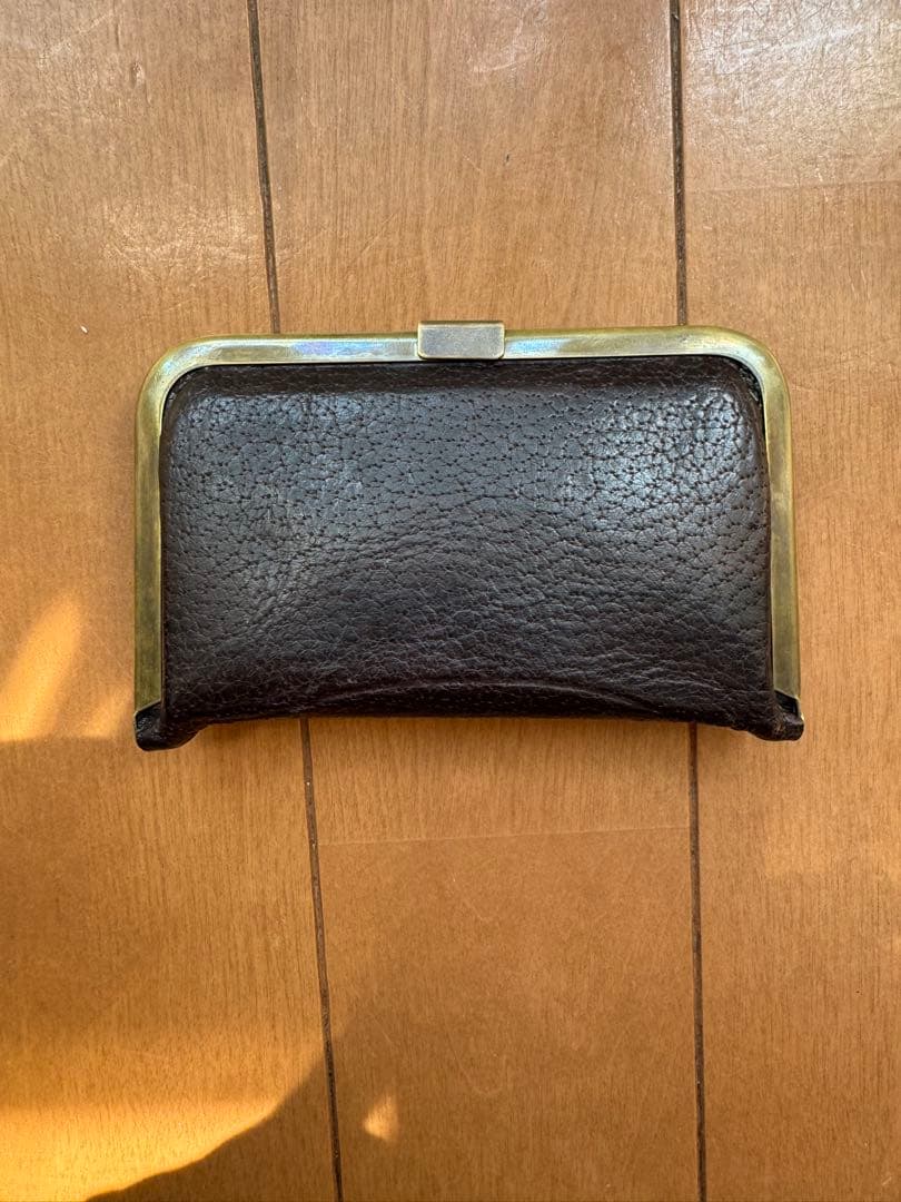 Six coup de foudre ミニ財布　cocoro-16 熊革　チョコ