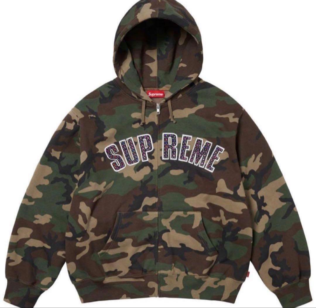 Supreme× B.B. Simon camo ジップパーカー