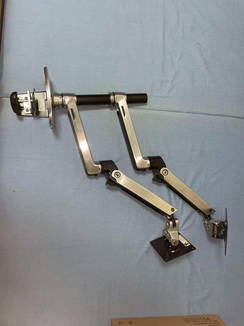 エルゴトロン　LX モニターアーム　長身ポール　追加アーム、デスク保護シート付き