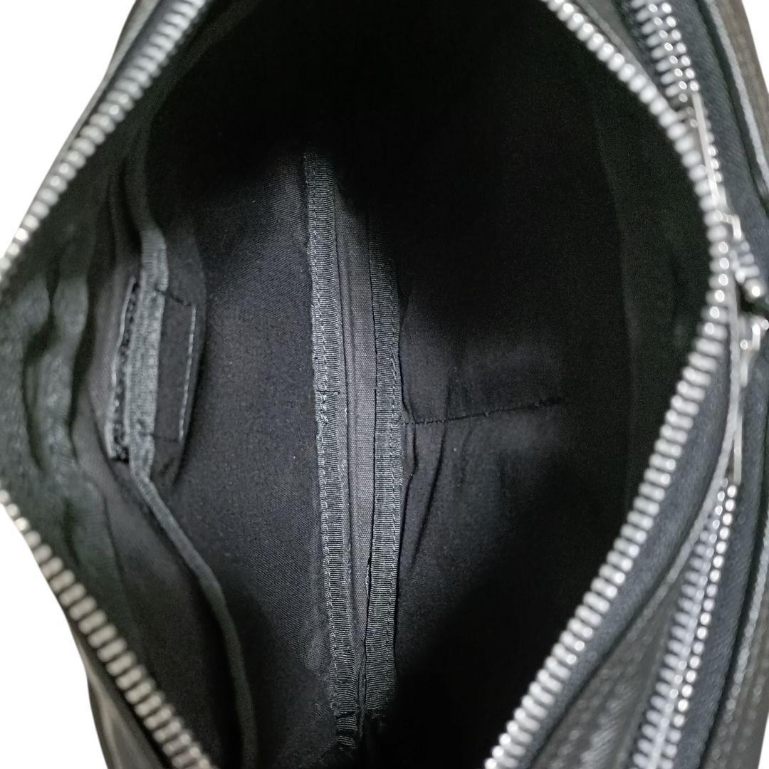 【極美品】ポーター ショルダーバッグ フリースタイル ダブルジップ2層 ブラック