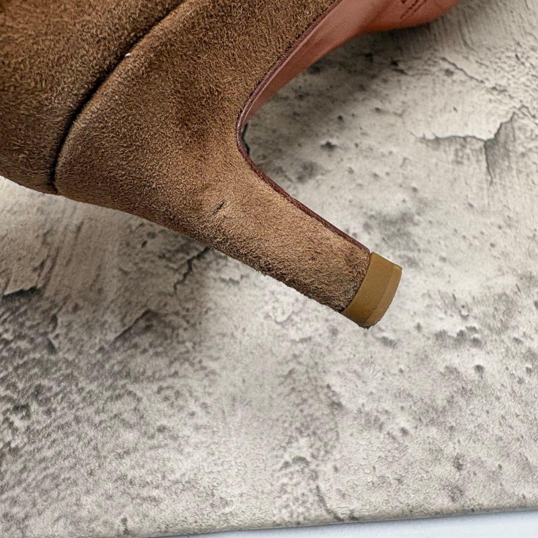 【美品】Santoni サントーニ スエード パンプス 37 イタリア製