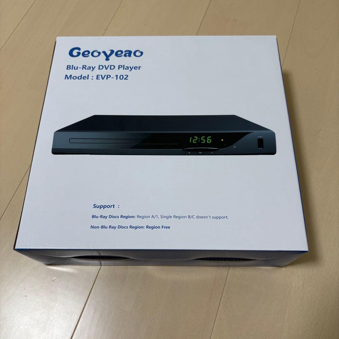 プレーヤー Geoyea Blu-Ray DVD Player EVP-102