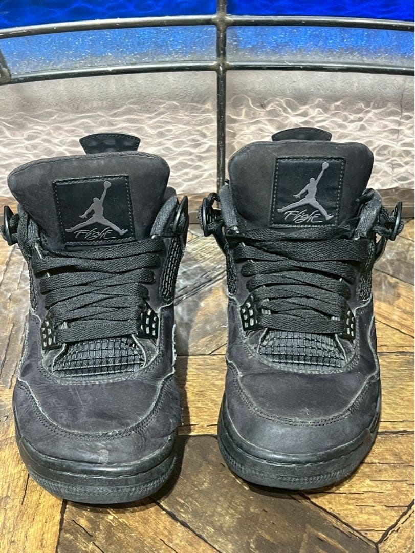 m*5様 希少 NIKE ナイキ エアジョーダン4 ブラックキャット スニーカー