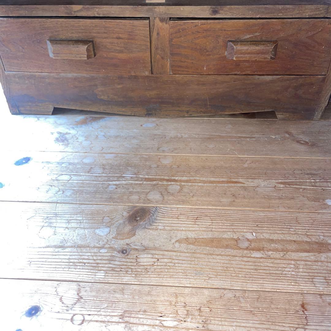 【希少】アンティーク ガラス 戸棚 チェスト キャビネット 飾り棚 昭和レトロ