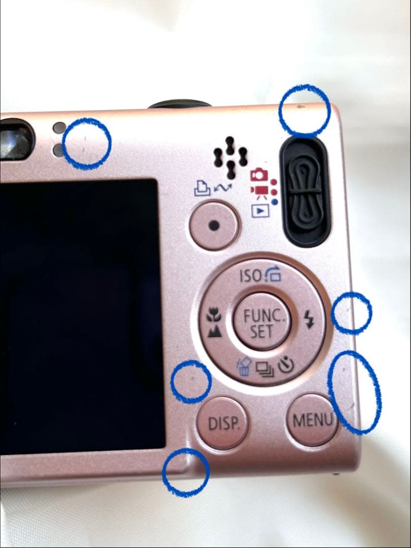 キャノンCanon IXY DIGITAL 20 IS （ピンク）動作品