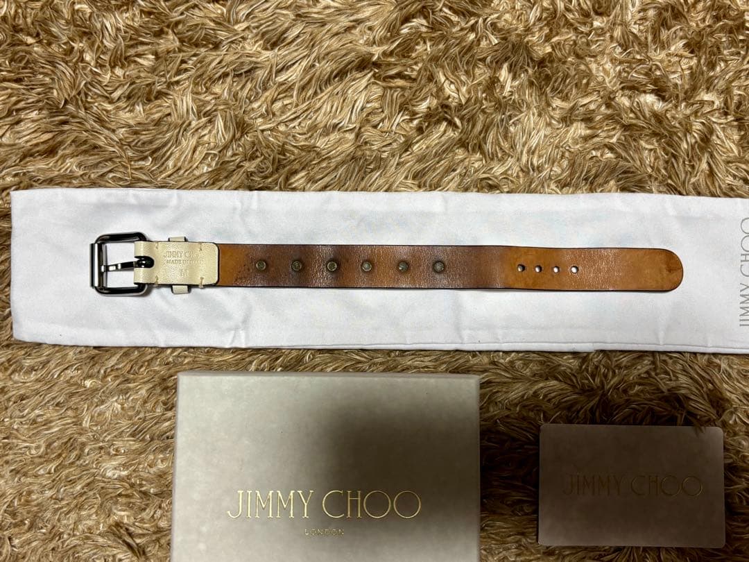 1111　jimmychoo ブレスレット　白　赤　2つセット