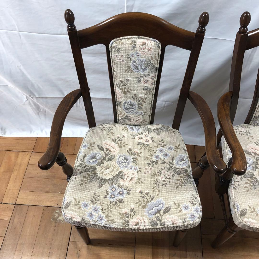 【美品】カリモク 食堂椅子 肘なし 肘付き コロニアル CC17モデル 　H