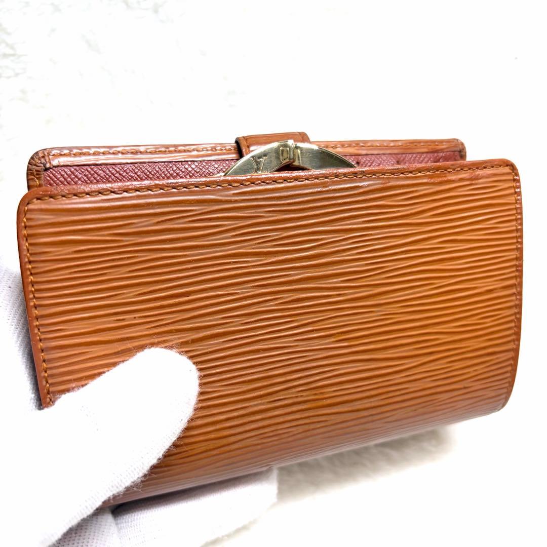 美品　LOUIS VUITTON ルイヴィトン エピ 財布 ブラウン　がま口