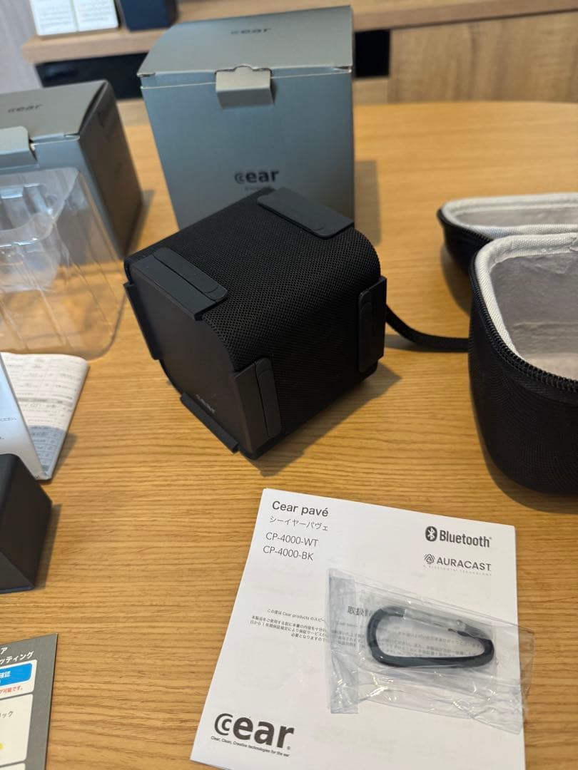 【即購入歓迎】cear pavé シーイヤーパヴェ黒×2、シーイヤーコア黒×1