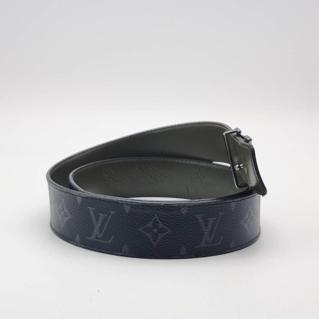 ルイヴィトン サンチュール モノグラム　LVイニシャル　ベルト　リバーシブル