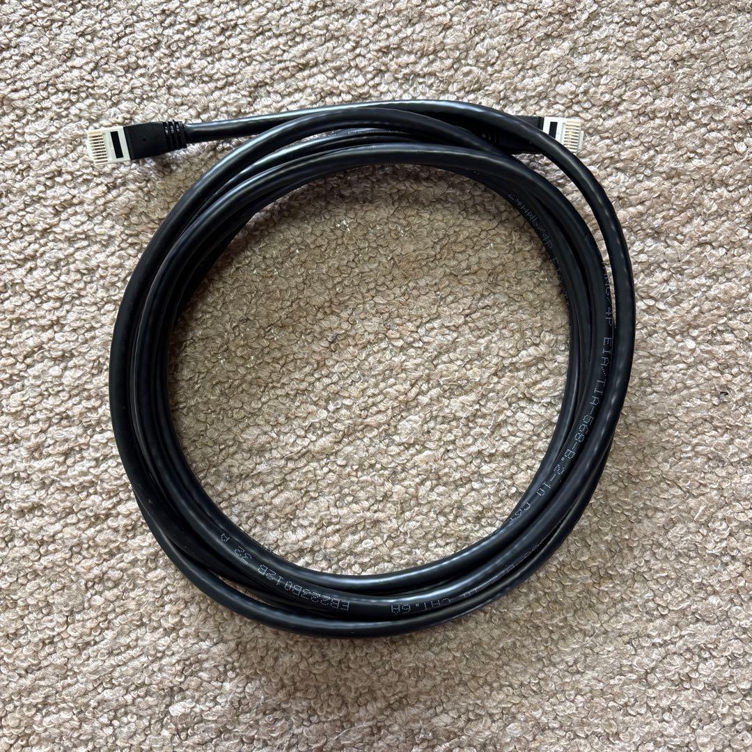 LANケーブル RJ45 コネクタ 黒