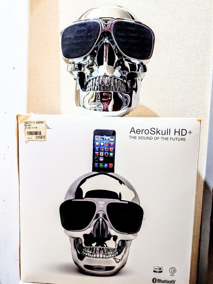 新品同様2点 Music Life Aero Skull/エアロ スカル HD+