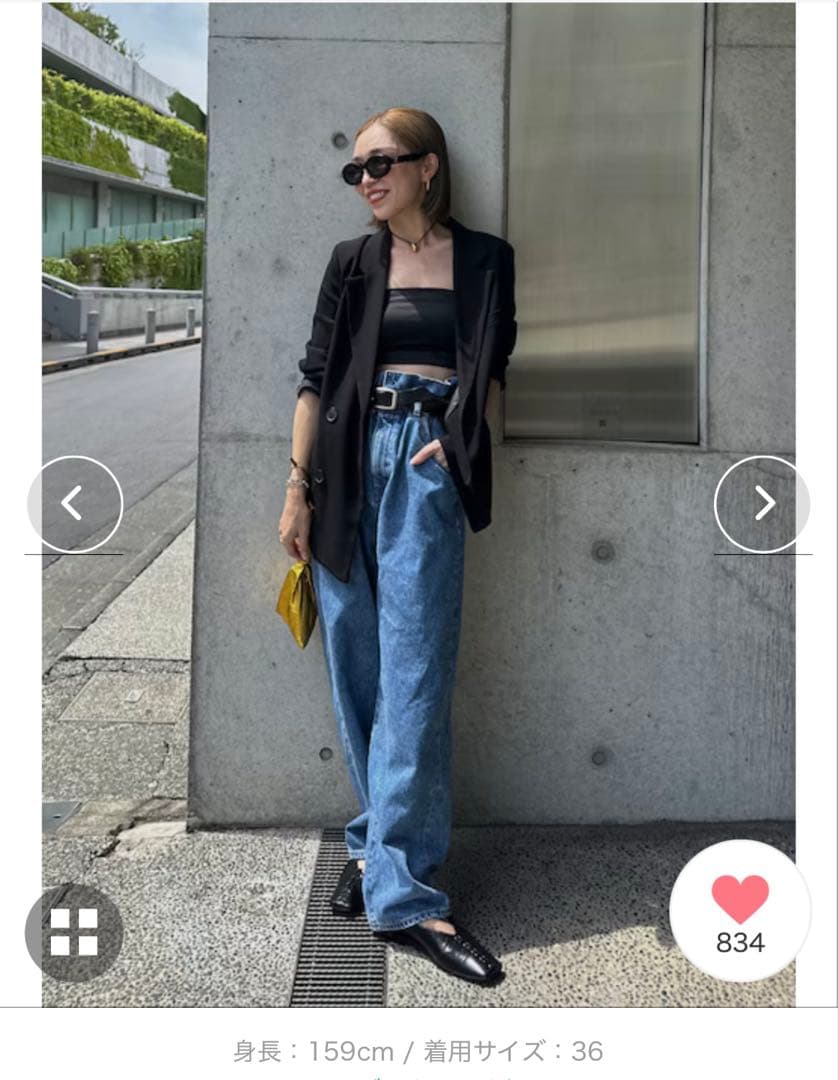 パンツ anuke Waist Tuck Denim