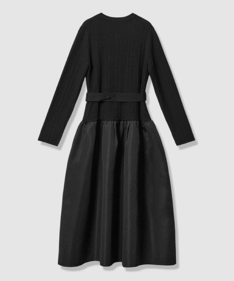 1月4日まで ANAYI グログランコンビベルト付き ワンピース 38