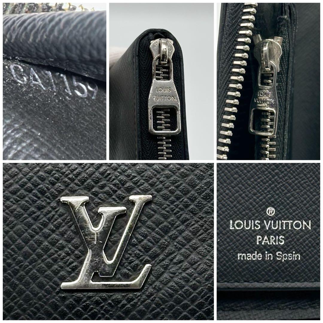 新型 ルイヴィトン ジッピーウォレット ヴェルティカル タイガ ブラック レザー