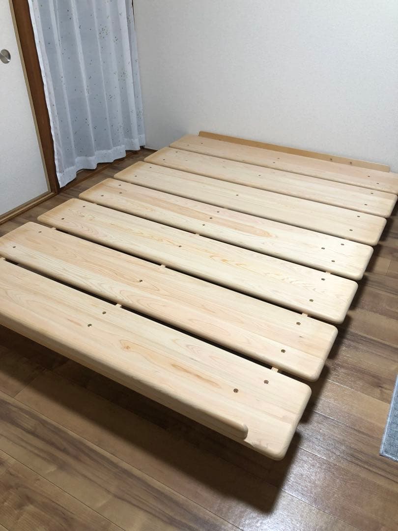 国産ひのき すのこベッド(ダブル)