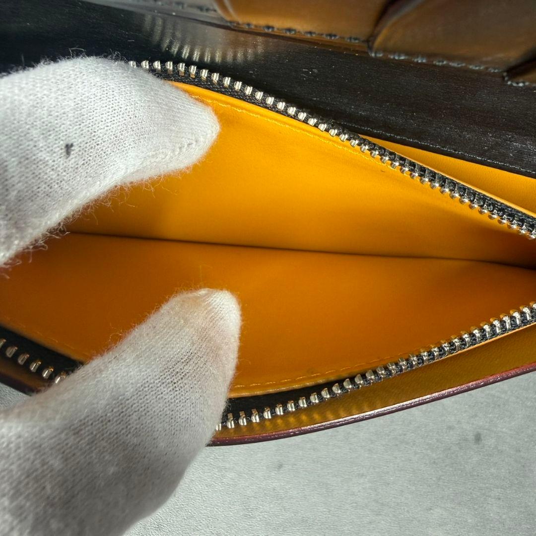 【付属品完備】ガンゾ エイボン ブライドルレザー 長財布 小銭入れ付き ブラック