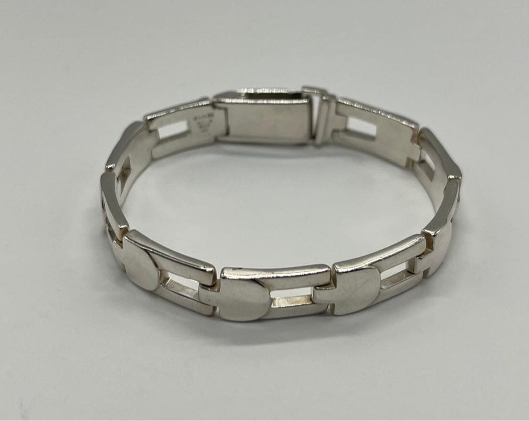 グッチ GUCCI オープンスクエアリンクブレスレット SV925 ヴィンテージ