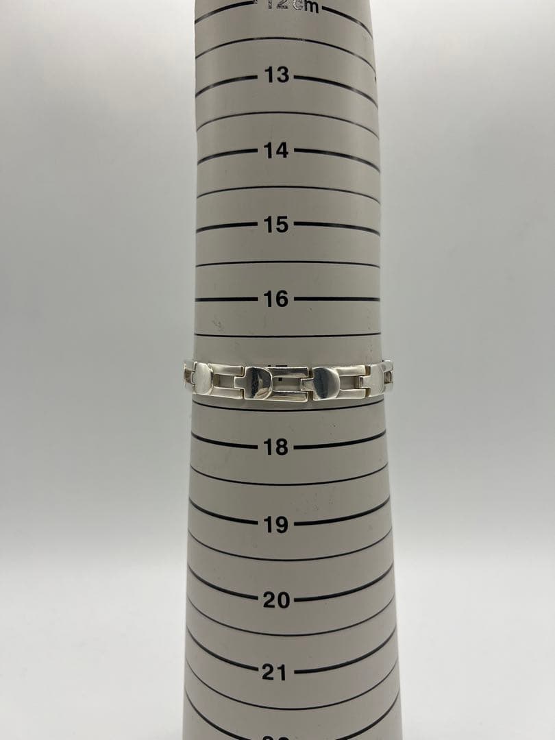 グッチ GUCCI オープンスクエアリンクブレスレット SV925 ヴィンテージ