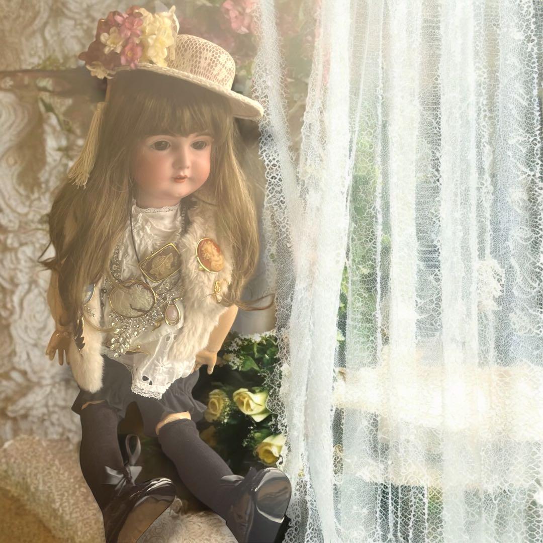 まるこ アンティーク ビスクドール ケストナー 164 シェルカメオ