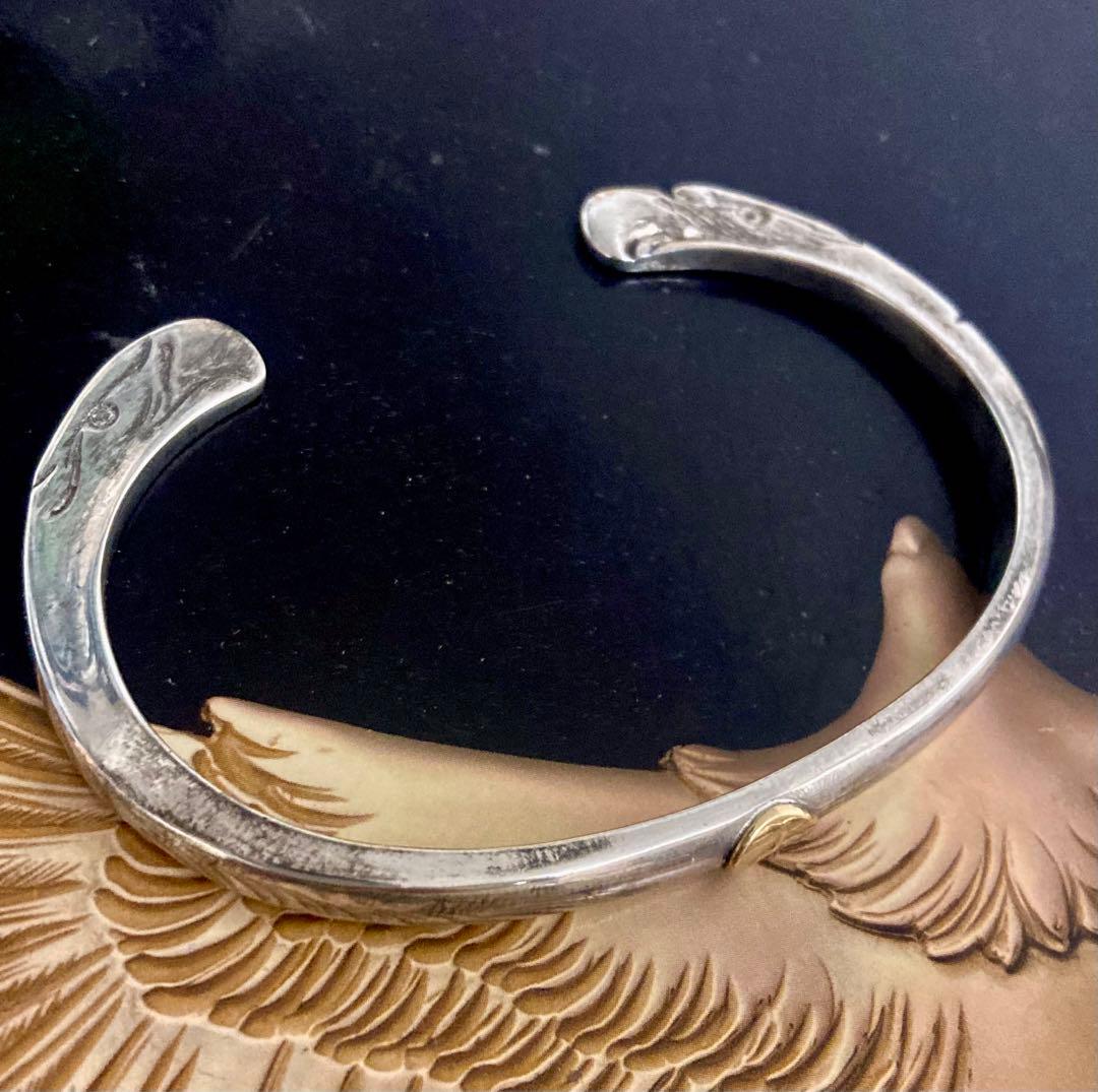 ゴローズ　goro's 金メタル付き顔ブレスMサイズ　オールド　引き出し　レア