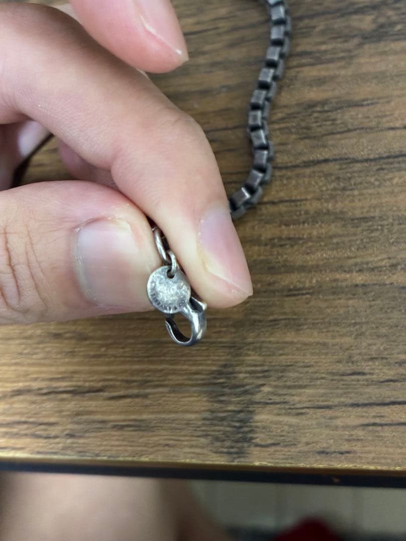 Tiffany シルバー ステンレススチール リンクチェーンブレスレット