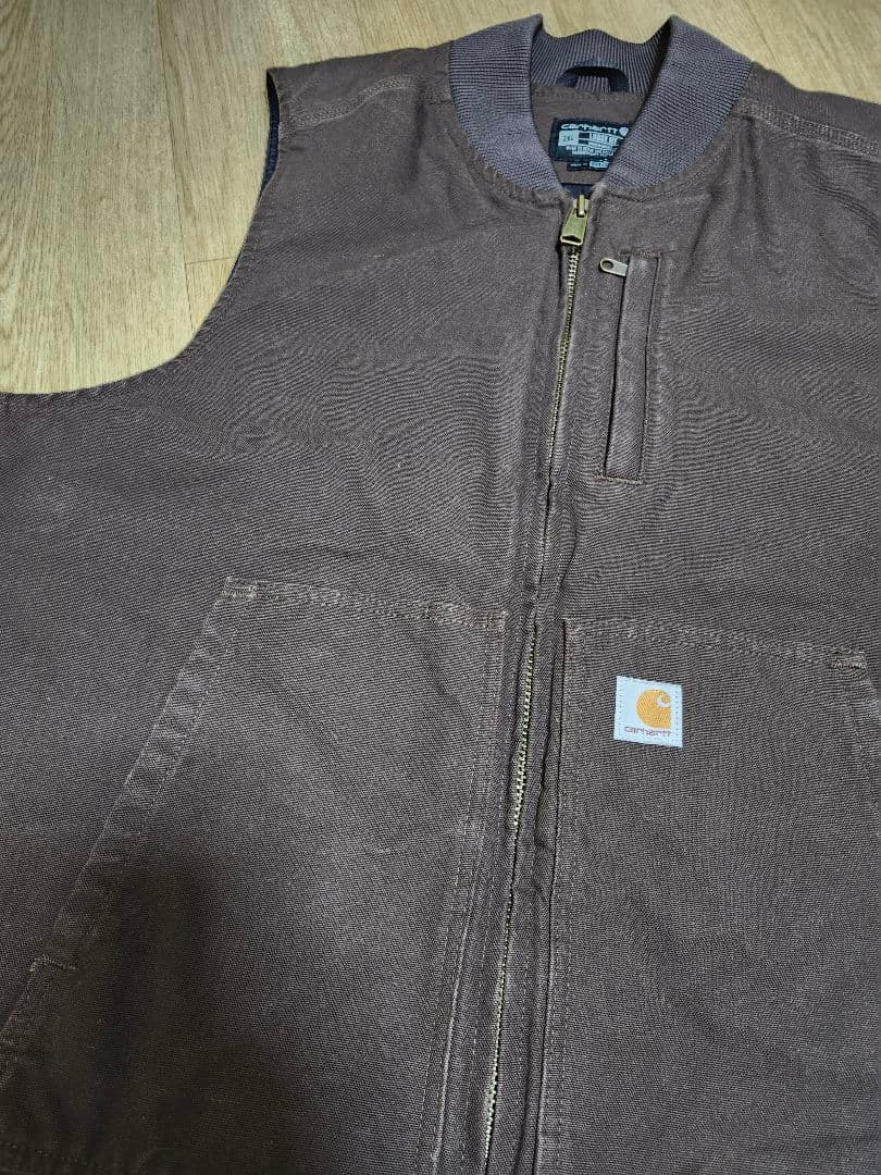 Carhartt 　カーハート　ブラウン ダックベスト