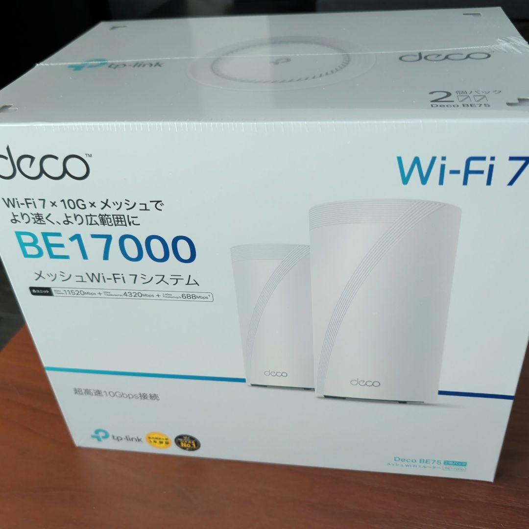 TP-Link Deco BE17000（2パック） メッシュWi-Fiシステム