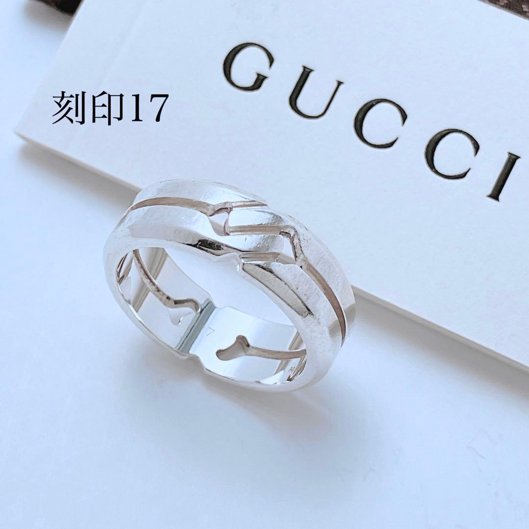 グッチ GUCCI 925 ノット リング 指輪 シルバー メンズ OT582