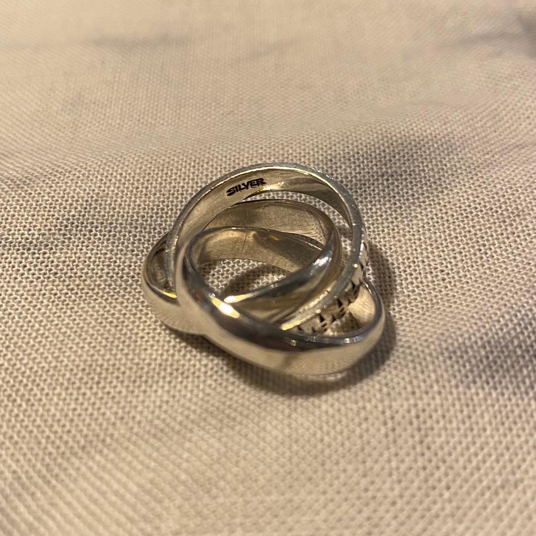 EGO TRIPPNIG エゴトリッピング 3連 シルバー リング